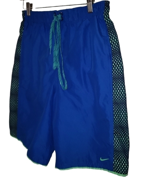 Nike Fuse 11" Swim Trunks Hyper Beech Resort Vacation Sport Cobalt - Men's - Picture 3 of 7